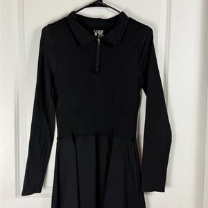OQQ Black Long Sleeve Dress